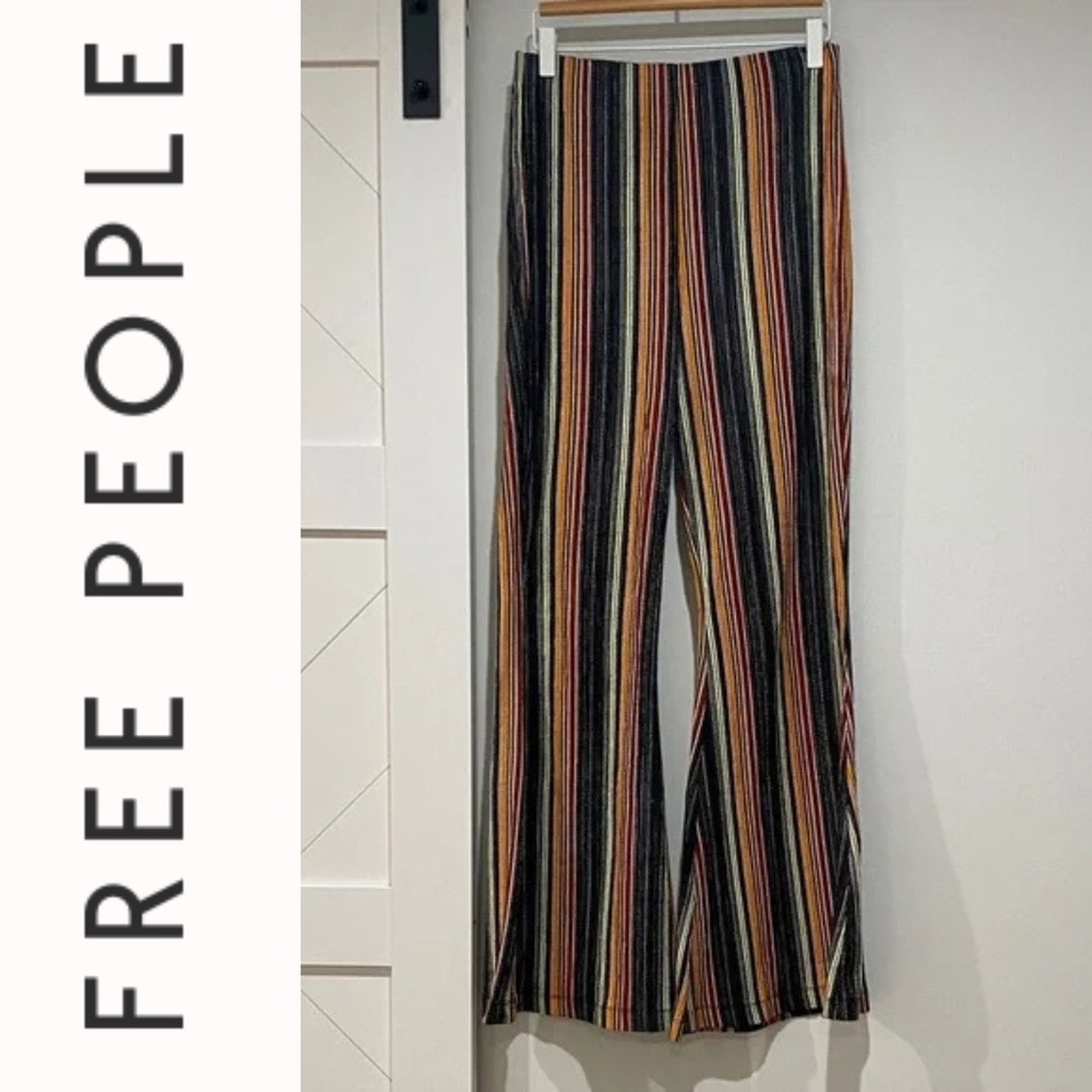 Free People Kitty Flares Striped Pants Size S